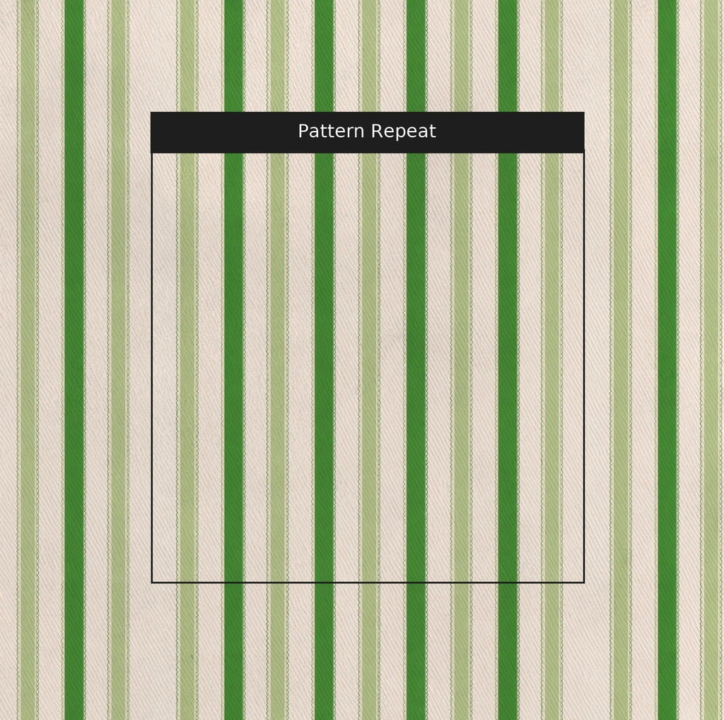 Bellagio Blush Mint Stripes - Fabric