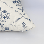 Benjamin Cream Floral Throw Pillow