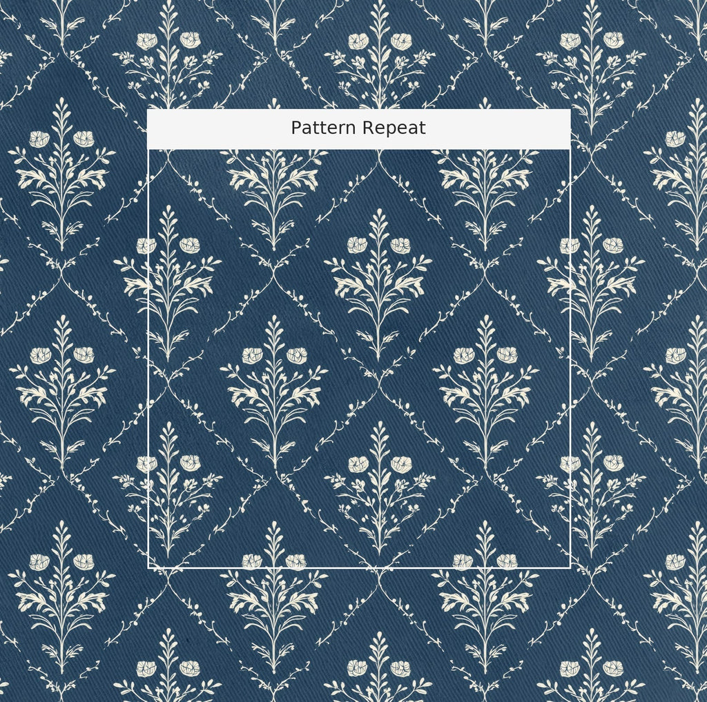 Benjamin Navy Floral - Fabric