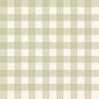 Juliet's Garden Pistachio Gingham Wallpaper